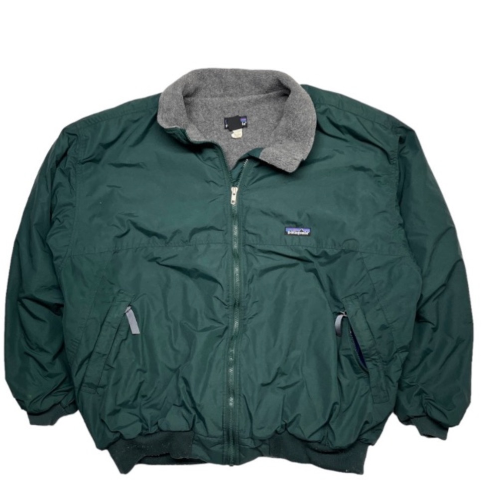 Vintage 1998 Patagonia Jacket Shelled Synchilla USA Made Green Mens XL